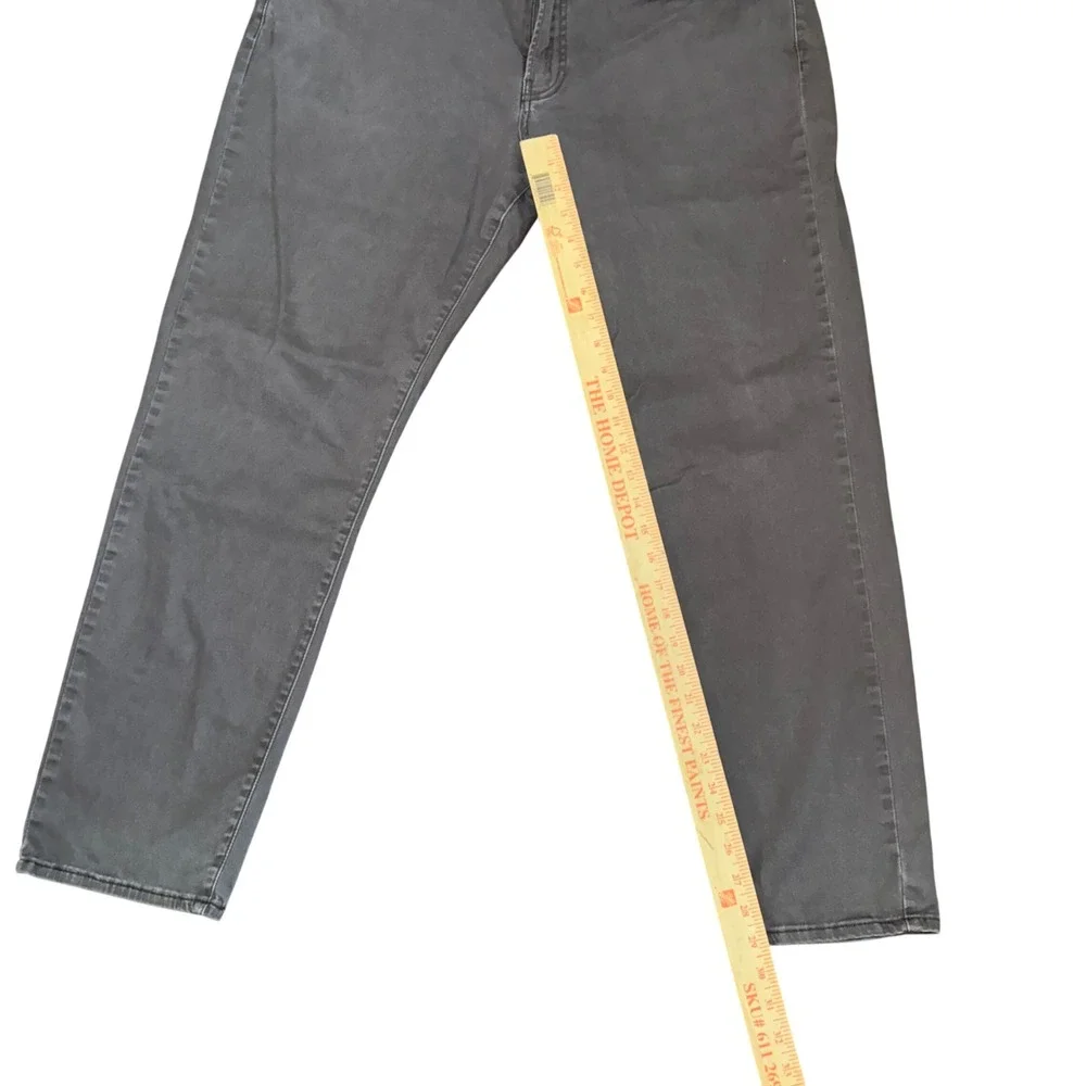 Lucky Brand 121 Slim Straight Mens Gray Pants 38x30 Cotton Blend Stretch